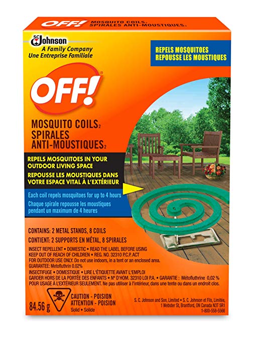 OFF! Mosquito Coils, 2 metal stands and 8 coils