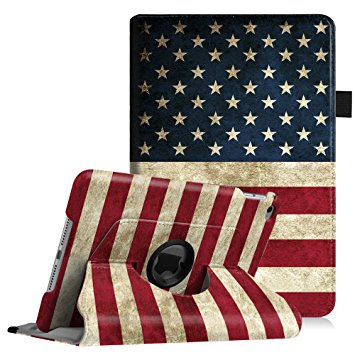 Fintie iPad mini 4 Case - 360 Degree Rotating Stand Case with Smart Cover Auto Sleep / Wake Feature for Apple iPad mini 4 (2015 Release), US Flag