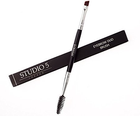 Duo Eyebrow Brush and Spoolie by Studio 5 Cosmetics.