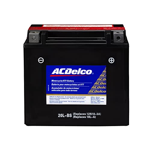 ACDelco ATX20LBS Specialty AGM Powersports JIS 20L-BS Battery