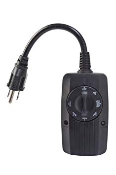 Woods 2001 Outdoor 24-Hour Mechanical Outlet Timer with Light Sensor