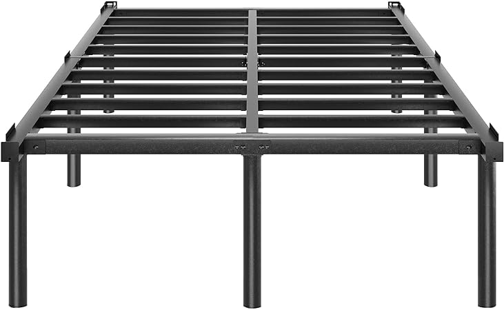 HAAGEEP 20 Inch Tall Platform Bed Frame Full Size Metal Bedframe No Box Spring Needed Heavy Duty Mattress Frames High