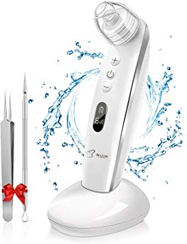 BESTOPE Blackhead Remover Vacuum Tool Comedone Extractor Face Nose Pore Cleaner Electric Kit USB Rechargeable with 4 Replaceable Suction Head and LED Screen