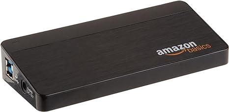 Amazon Basics 7 Port USB 3.0 Hub with 12V/3A Power Adapter