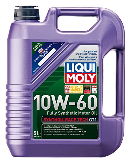 Liqui Moly 2024 Synthoil Race Tech GT1 10W-60 Motor Oil - 5 Liter Jug