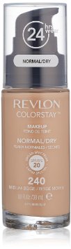 Revlon ColorStay Makeup, Normal/Dry Skin, SPF 20, Medium Beige 240, 1 Ounce