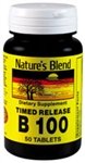 Nature's Blend B-100 Complex, Timed Release 50 Tablets