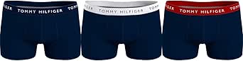 Tommy Hilfiger Herren 3er Pack Boxershorts Trunks Baumwolle mit Stretch