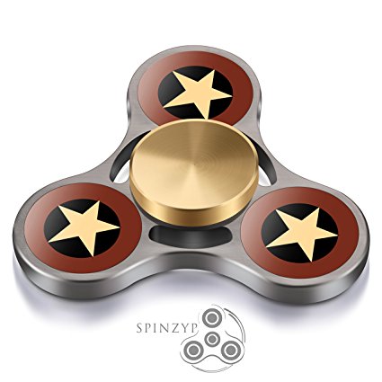 Fidget Spinner - HIGH SPEED Metal Ultra Durable Tri Hand Spinner EDC Fidget Toy Fingertip Gyro for Increased Focus, Stress Relief, ADHD, Autism, and Anxiety by SPINZYP