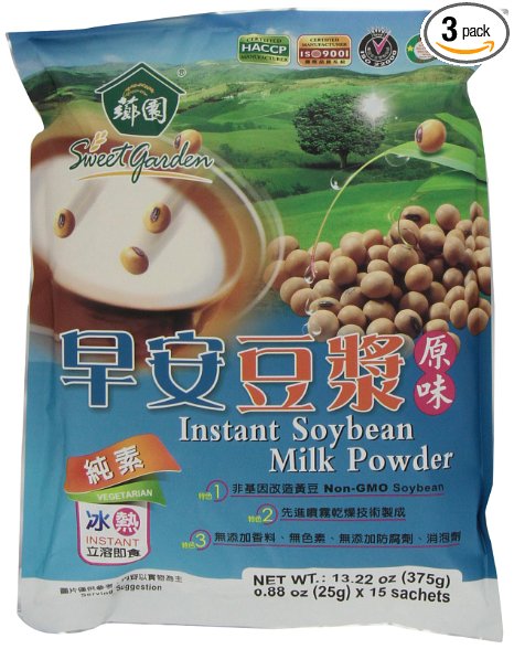 Sweet Garden Instant Soybean Drink Powder, 13.2-Ounce (Pack of 3)