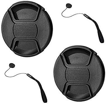 GAOAG 2 Pack 52mm Center Pinch Lens Cap for Nikon Canon Sony DSLR Camera Compatible with Nikon D3000 D3100 D3200 D3300 D5000 D5100 D5200 D5300 D5500 and Any Lenses with 52mm Filter Thread
