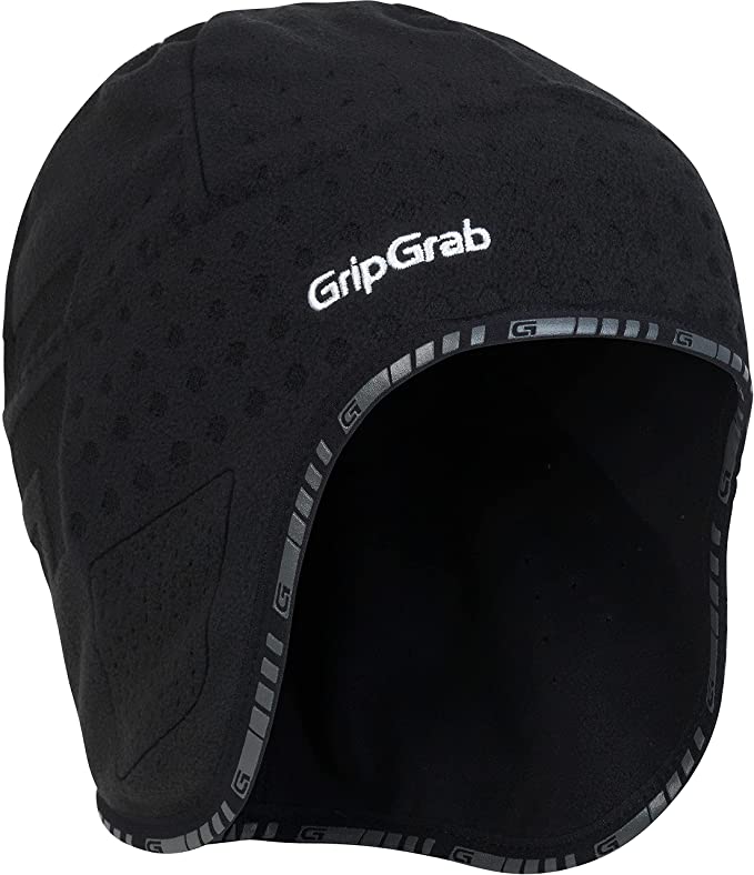 GripGrab Aviator Windproof Thermal Under Helmet Cycling Running Skull Cap-Winter Fleece Bicycle Hat Headwear