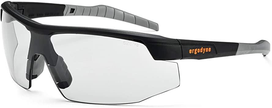 Ergodyne Skullerz SKOLL Anti Fog Safety Glasses-Matte Black Frame, Anti-Fog Indoor/Outdoor Lens