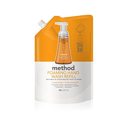 Method Foaming Hand Soap Refill, Orange Ginger, 28 Ounce (6 Count)