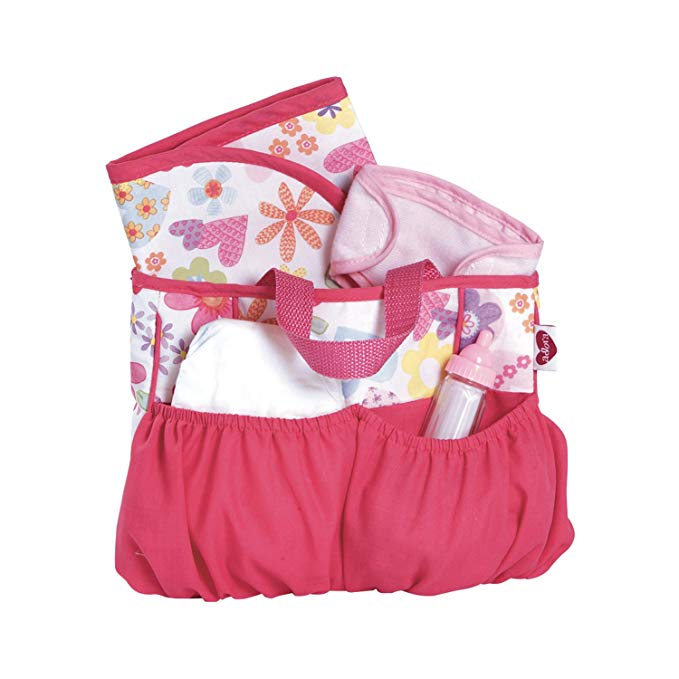 Adora Baby Doll Diaper Bag  Accessories with 5-Piece Changing Set