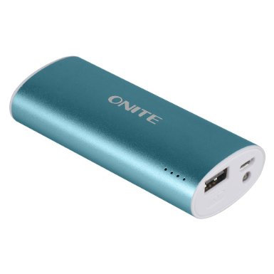 Onite Aluminum Shell 5600mAh Portable External Battery Packs / Power Bank (blue)