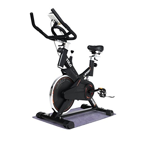 URSTAR Ultra-silence Exercise Bike with LCD Monitor and Shock Absorber for Health and Fitness