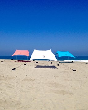 Neso Tents Beach Tent with Sand Anchor, Portable Canopy for Shade - Multiple Colors