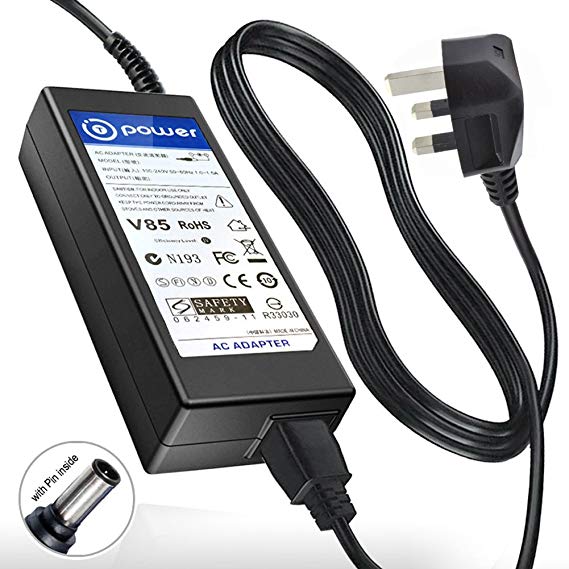 T POWER Ac adapter for 19V LG Electronics 19'' 20'' 22'' 23'' 24'' 27'' 29" 34" LED LCD Monitor Widescreen LED LCD HDTV Gaming LED-lit LCD Monitor TV Power Supply Cord Charger