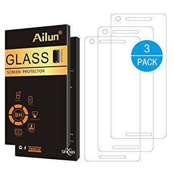 Ailun Screen Protector for Google Pixel 2 [5inch][3Pack],Tempered Glass,9H Hardness,Ultra Clear,Bubble Free,Anti-Scratch&Shatter&Fingerprint&Oil Stain,Case Friendly