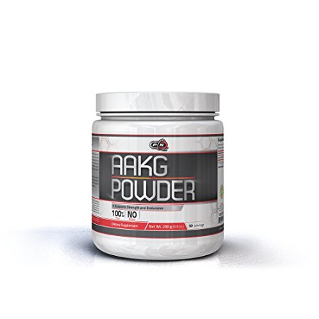 Pure Nutrition USA AAKG Powder Pre Workout L Arginine Conditionally Essential L-Arginine Amino Acid Sports Nutrition Fitness Bodybuilding Weight Lifting Cross Fit Training Supplement