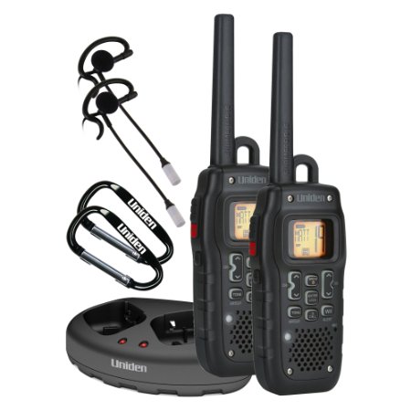 Uniden Two Submersible/Floating 50 Mile Range FRS/GMRS Radios w/2 VOX Headsets And 2 GMR6000-2CKHS