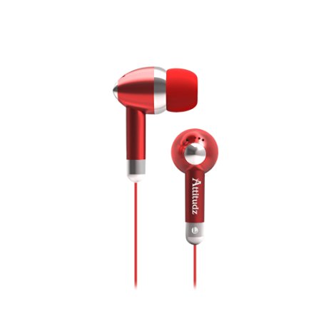 Coby CVE53RED Jammerz Attitduz Stereo Earphones, Red (Discontinued by Manufacturer)