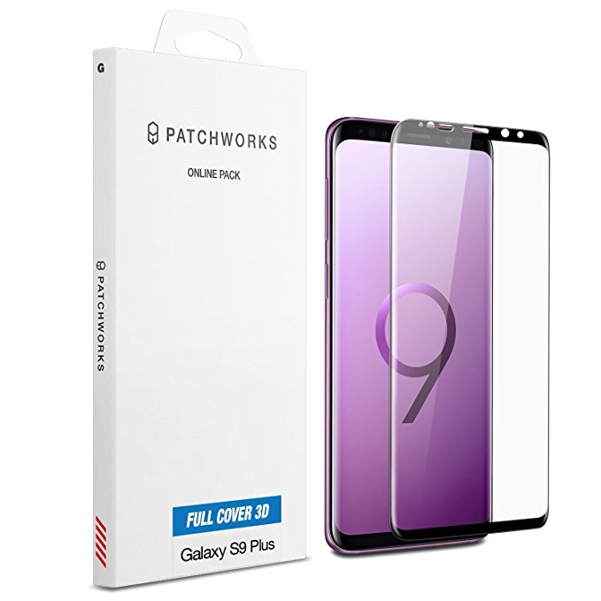 Samsung Galaxy S9 Plus Screen Protector, Patchworks ITG Full Cover 9H Hardness Oleophobic Coated Anti-Scratch Anti-Fingerprint Glass From Japan Tempered Glass Screen Protector For Galaxy S9 Plus