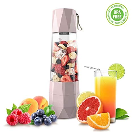 Vacuum Smoothie Blender,Personal Serve Portable USB Juicer Smoothie Maker Blender Anti-oxidation Household High Speed Heavy Duty Ice Fruits Vegetables Shakes Mixers for Sports Travel etc BPA free