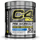 Cellucor C4 50X Pre Workout Supplement High Energy Preworkout Powder with XCELICOR 45 Servings Icy Blue Razz
