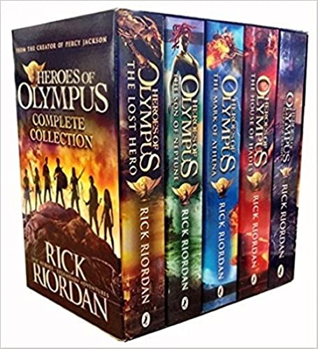 Heroes of Olympus Complete Collection 5 Books Box Set -The Lost Hero/The Son of Neptune/The Mark of Athena/The Blood of Olympus by Rick Riordan (2015-06-07)