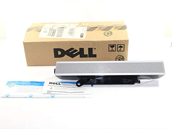 Genuine Dell AS501 Soundbar Speaker *NO PA* For Dell Ultra Sharp Flat Panel Monitors: 1703FP, 1704FP, 1706FP, 1707FP, 1707FPV, 1708FP, 1801FP, 1901FP, 1905FP, 1907FP, 1907FPV, 1908FP, SP1908FP, 2001FP, 2005FP, 2005FPW, 2007FP, 2007WFP 2405FP, 2405FPW, 2407WFP, and 3007WFP, Compatible Part Numbers: UH837, XH839, 313-3437, X9450, UH852