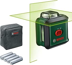 Bosch cross line laser UniversalLevel 360 (vertical   horizontal laser lines incl. 360° for alignment throughout the entire room)