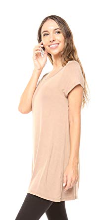 Free to Live Women's Long Flowy Short Sleeve or Sleeveless Tunic Made in USA