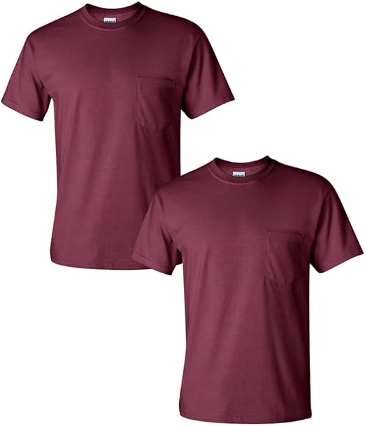 Gildan Adult Ultra Cotton T-Shirt with Pocket, Style G2300, 2-Pack