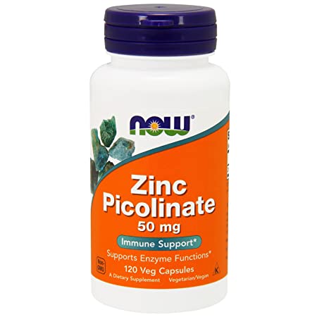 Now Foods N-F, Zinc Picolinate, 50 mg, 120 Veg Capsules