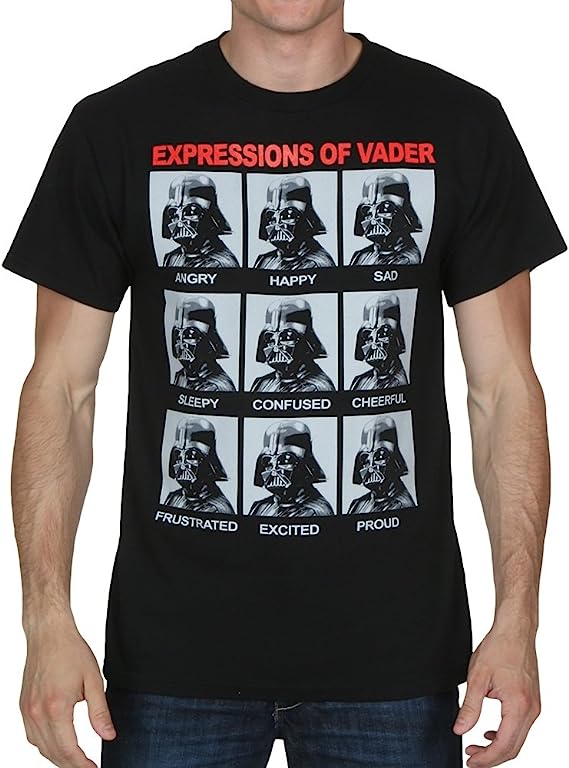 Star Wars the Many Expressions of Darth Vader Men's T-shirt