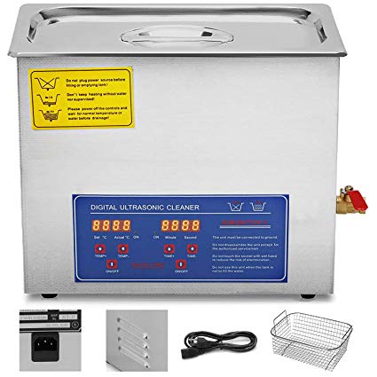 VEVOR Commercial Ultrasonic Cleaner 6L Heated Ultrasonic Cleaner with Digital Timer Jewelry Watch Glasses Cleaner Large Capacity Cleaner Solution