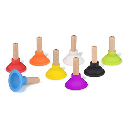 Fred PARTY PLUNGERS Drink Markers, Set of 8