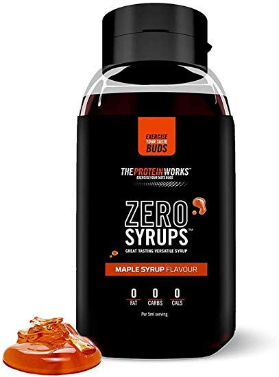 The Protein Works Zero Syrups, Calorie Free, Sugar Free, Carb Free, Fat Free, Maple Syrup, 600 ml