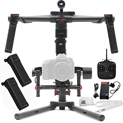 DJI Ronin-M 3-Axis Brushless Gimbal Stabilizer Includes Manufacturer Accessories   DJI Intelligent Battery for Ronin-M   Microfiber Cleaning Cloth