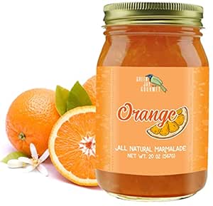 Green Jay Gourmet Orange Marmalade – All-Natural Orange Jam – Vegan, Gluten- free Marmalade - Contains No Preservatives or Corn Syrup – Made in USA Orange Jelly – 20 Ounces