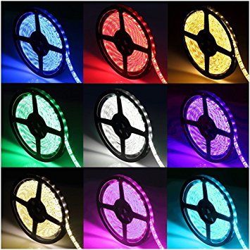 Music LED Strip Lights, Sentai IP65 Waterproof SMD5050 120LEDs RGB Strip Light Kit, Flexible Bright Music Activated Color Changing LED String Light 5V USB with IR Remote Controller-6.6Ft/2M