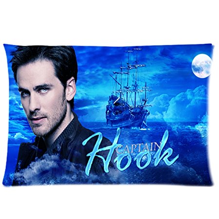 Custom Once Upon A Time Captain Hook Rectangle Pillow Cases 20"x30" (One Side Printing)