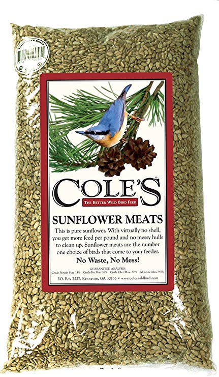 Cole's Wild Bird Products SM10 10 Pound Sunflower Meats Seed