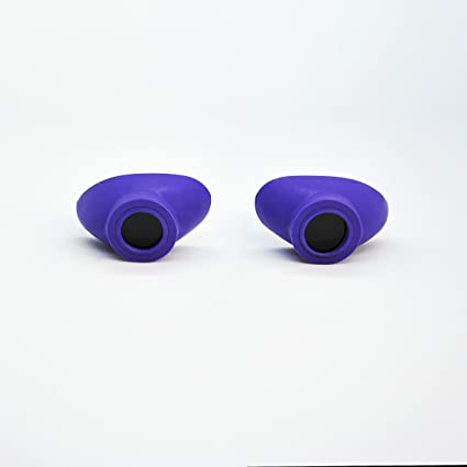 Super Sunnies Slim Flex UV Eye Protection, FDA Compliant Individual Tanning Goggles Eyeshields (Purple)