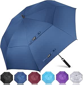 ZOMAKE Golf Umbrella 54/62/68 Inch, Large Windproof Umbrellas Automatic Open Oversize Rain Umbrella with Double Canopy for Men - Vented Stick Umbrellas