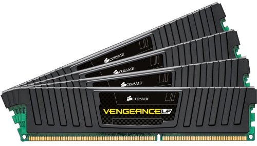 Corsair CML32GX3M4A1600C10 Vengeance LP 32GB (4x8GB) DDR3 1600 MHZ (PC3 12800) Desktop Memory 1.5V