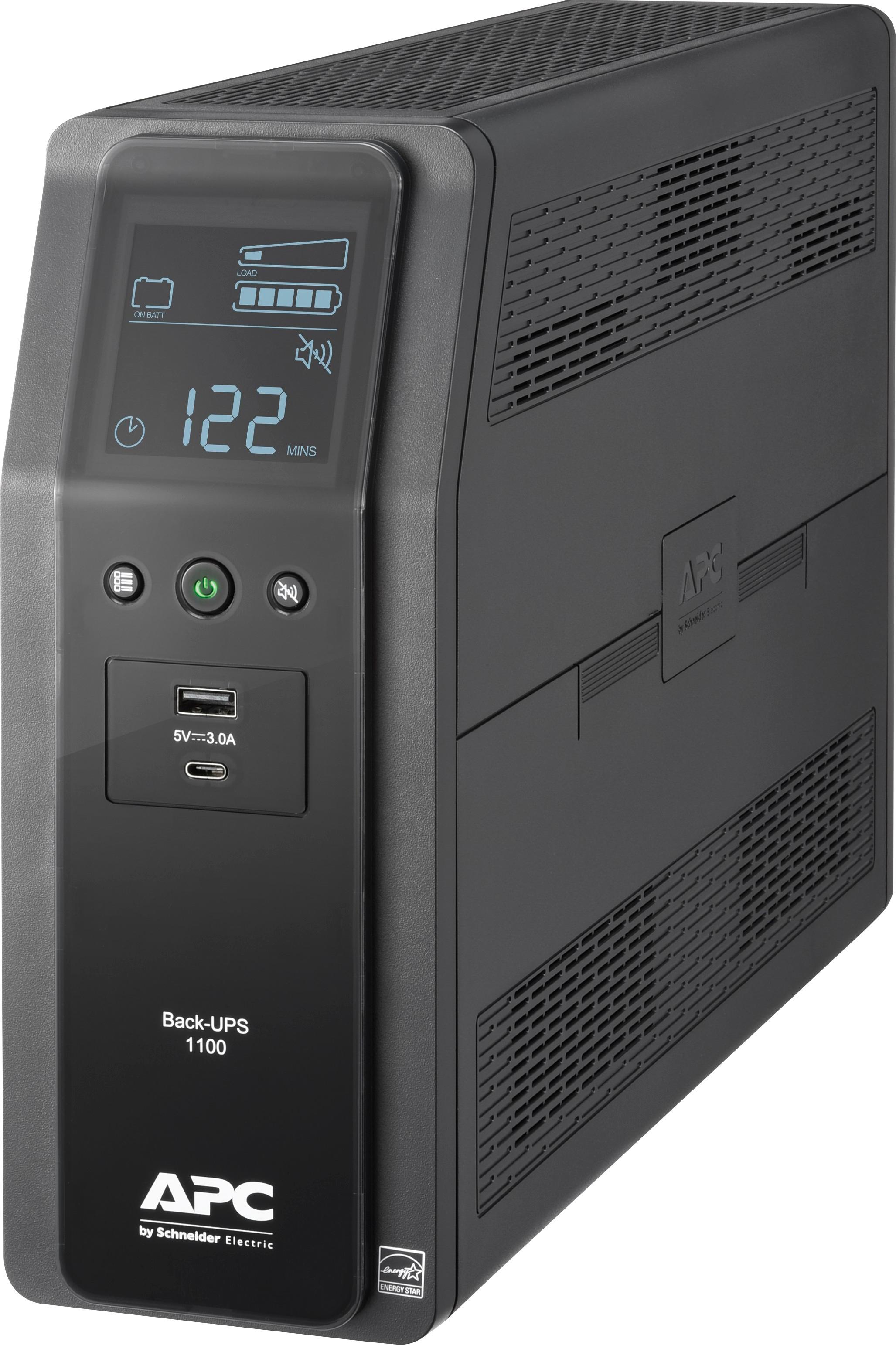 APC - Back-UPS Pro 1100VA Battery Back-Up System - Black
