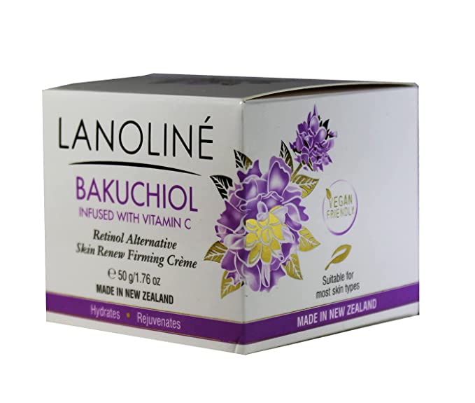 Lanoline Bakuchiol Infused with Vitamin C Skin Renew Firming Cream Retinol Alternative 1.76oz